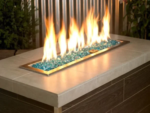 1/2 inch azuria fire glass​