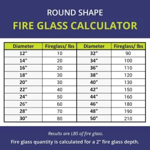 1/2 inch azuria reflective fire glass