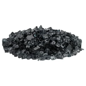 Classic Fire Glass 1/2 Inch Black