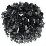 1/2 inch black reflective fire glass​
