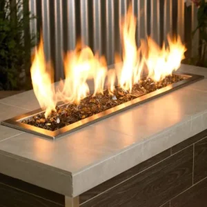 1/2 Inch Bronze Fire Glass