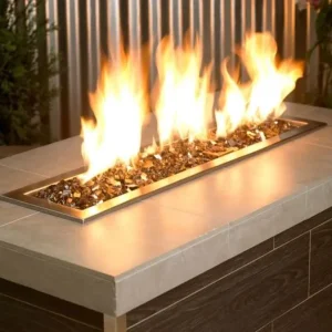 1/2" Bronze Reflective Fire Glass