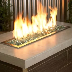 1/2 inch evergreen reflective fire glass
