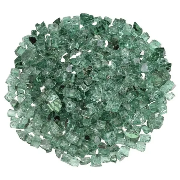 1/2 inch evergreen reflective fire glass 1/2 inch evergreen reflective fire glass