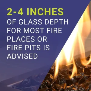 1/2 Inch Gray Fire Glass