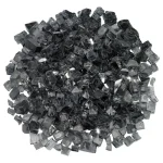 1/2 inch Gray Reflective Fire Glass