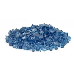 1/2 inch pacific blue fire glass