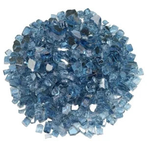 1/2 inch pacific blue reflective fire glass​