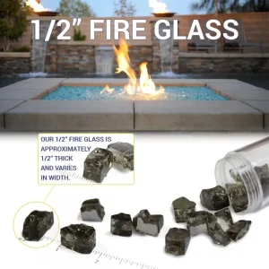 Classic Fire Glass 1/2 Inch Clear