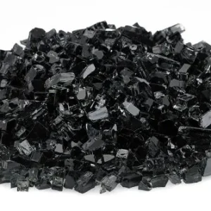 Classic Fire Glass 1/4 Inch Black