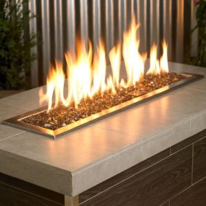 1/4 inch bronze fire glass​