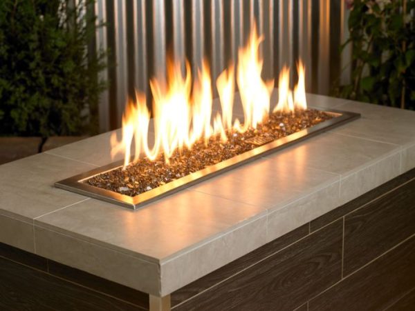 1/4 inch bronze fire glass​