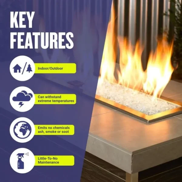 1/4 inch bronze fire glass​