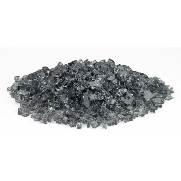 1/4 Inch Gray Fire Glass