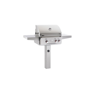 American-Outdoor-Grill-24-Standing-Post-Mount-TNG-Gas-Grill-No-Backburner-or-Warming-Rack
