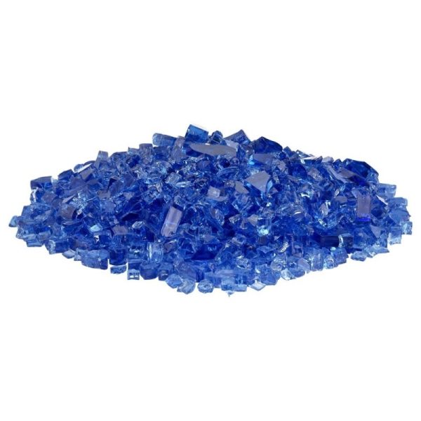 classic fire glass 1/4 inch cobalt blue​