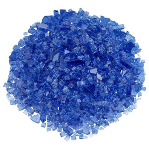 classic fire glass 1/4 inch cobalt blue​