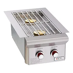 Grill Accessories - American Outdoor Grill Built-In Double Side Burner