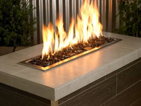 Black Onyx Glass Fire Pit – Medium
