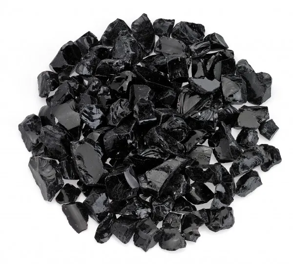 Black Onyx Glass Fire Pit – Medium