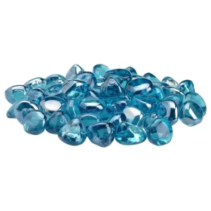 Powder Blue Zircon Fire Glass