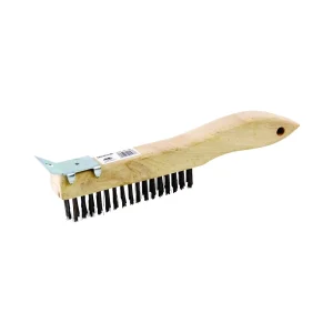 Pro Source Shoe Handle Wire Brush with Scraper