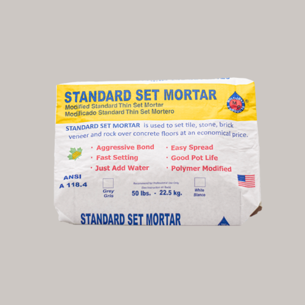 Multicoat 50 lb. Standard Set Mortar Polymer Modified White Thin-Set Gray Multicoat-50-lb.-Standard-Set-Mortar-Polymer-Modified-White-Thin-Set-Gray.