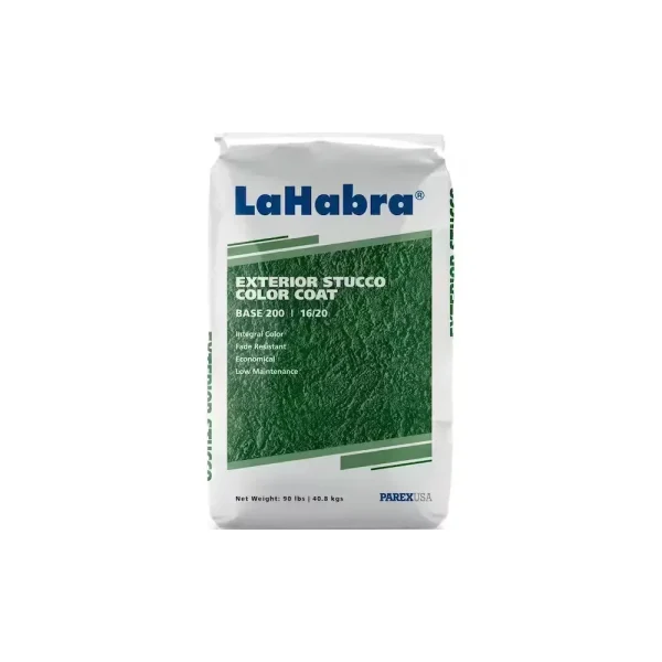 Stucco | LaHabra 90lb. Bag | Exterior Stucco Color Coat Base | 200 16/20 White Stucco | LaHabra 90lb. Bag | Exterior Stucco Color Coat Base | 200 16/20 White