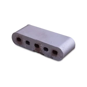 12-Inch Double Bullnose Cored Dark Iron Spot Brick