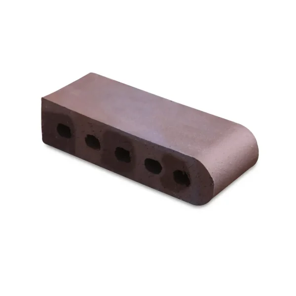 9-Inch Bullnose Cored Brown Flashed Brick