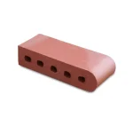 9-Inch Bullnose Cored Red Flashed Brick