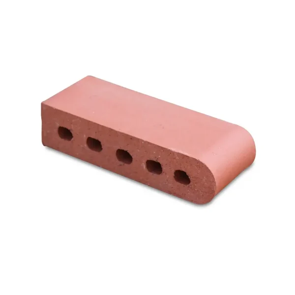 9-Inch Bullnose Cored Rose Tan Brick 9-Inch Bullnose Cored Rose Tan Brick