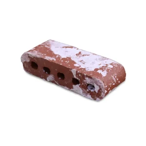 9-Inch Double Bullnose Cored White Manufactured Reclaimed Brick