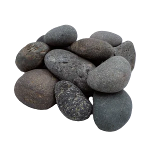 Mexican Beach Pebbles 1- 2 Black Mexican Beach Pebble