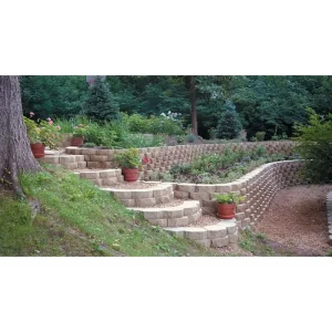 Retaining Wall | 12"x4"x9" Garden Retaining Wall Grey - Image 2