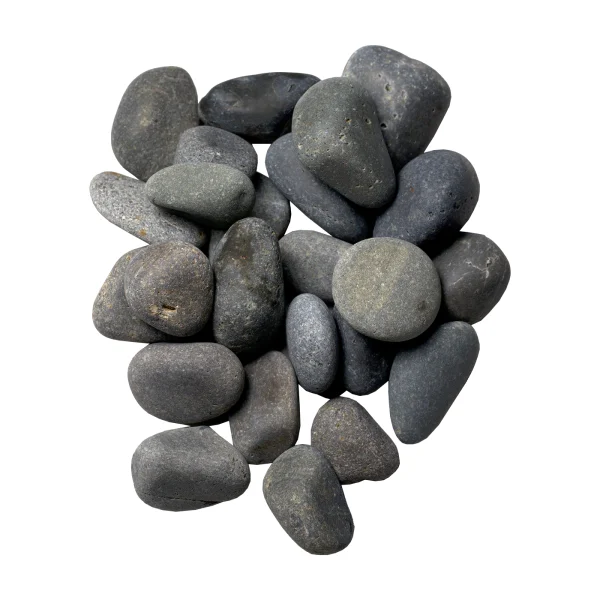 Mexican Beach Pebbles | 1/2"- 1" Black Mexican Beach Pebble