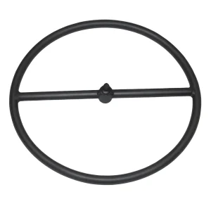 12" Diameter Metal Fire Ring Burner, Single Bar