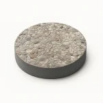 16" Round Exposed Aggregate Stepping Stone – French Gray