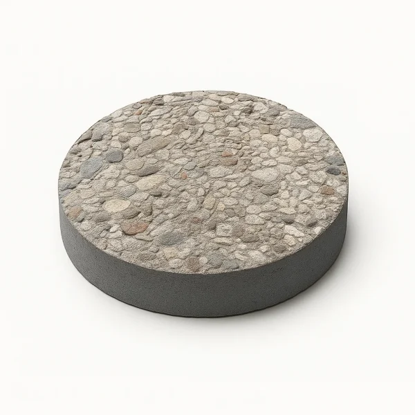 16 Round Exposed Aggregate Stepping Stone – French Gray 16" Round Exposed Aggregate Stepping Stone – French Gray