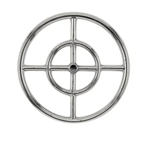18" Double-Ring Stainless Steel Burner