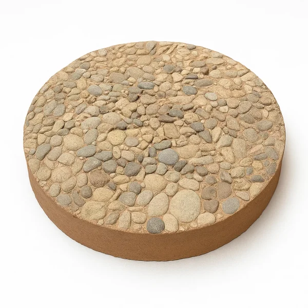 18 Round Exposed Aggregate Stepping Stone – Tan 18" Round Exposed Aggregate Stepping Stone – Tan