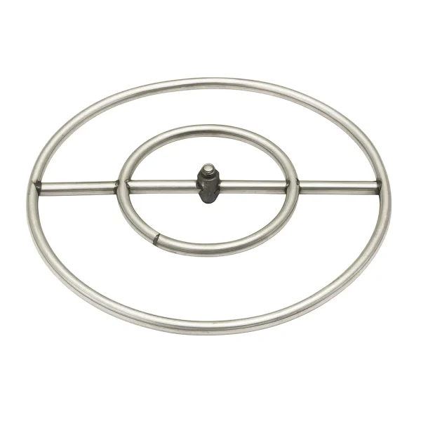 22" Diameter Metal Fire Ring Burner, Double Bar