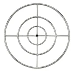 30" Triple-Ring Stainless Steel Burner