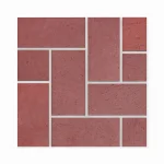Modular Paver Burgundy Solid Brick