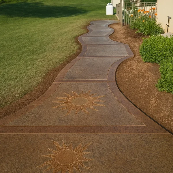 Proline Flaming Sun Medallion Concrete Stamp