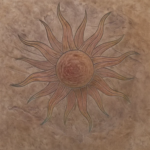 Proline Flaming Sun Medallion Concrete Stamp
