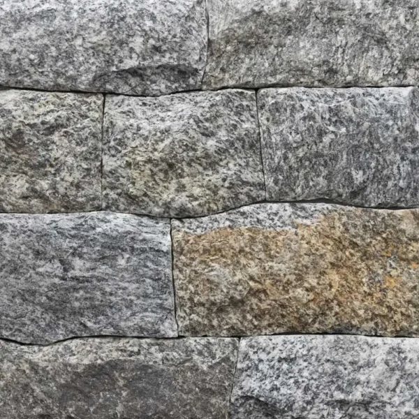 Stone Veneer | Dark Crystal Granite Ashlar Strip Thin Veneer