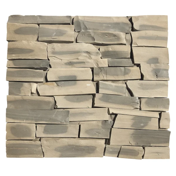 Thin Stone Veneer Lompoc Gray Blend Ashlar Strip Thin Veneer
