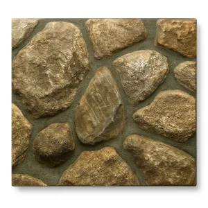 Thin Stone Veneer Mosaic Birch Canyon Round Thin Veneer