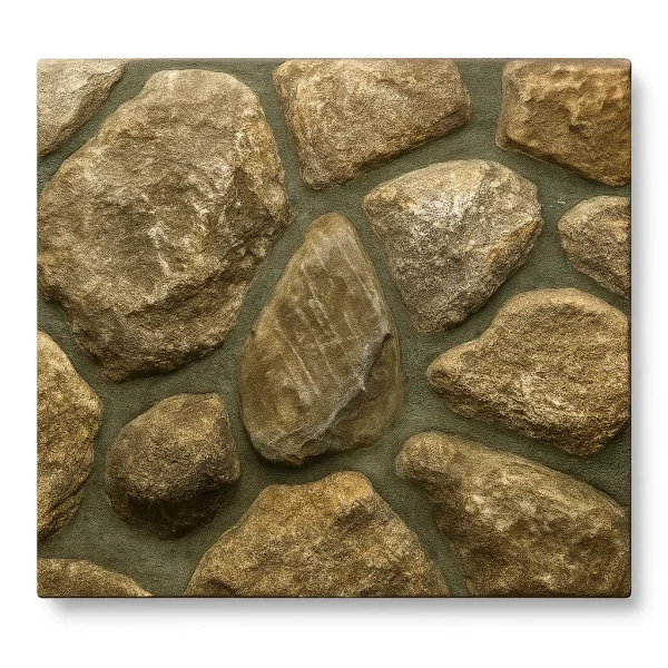Thin Stone Veneer Mosaic Birch Canyon Round Thin Veneer